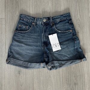 ZARA Mom Fit Denim Shorts